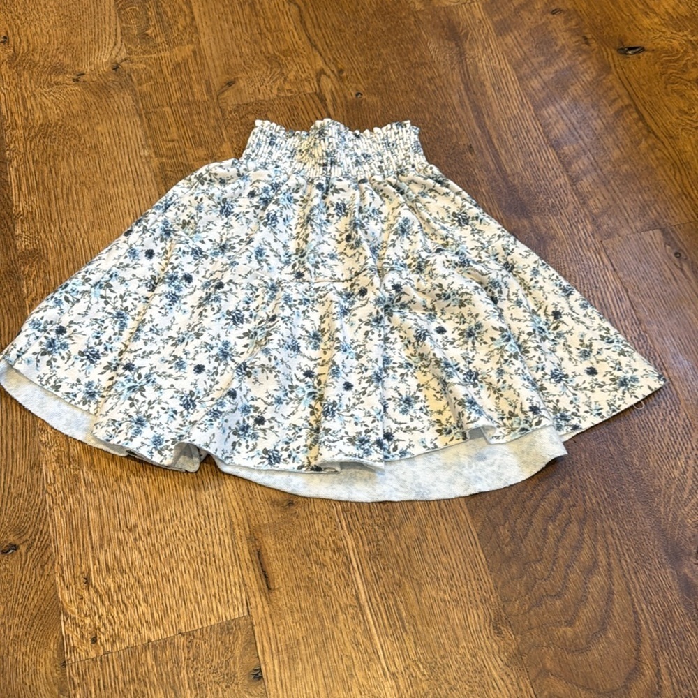 T2Love Girls Skirt White and Blue Size 10